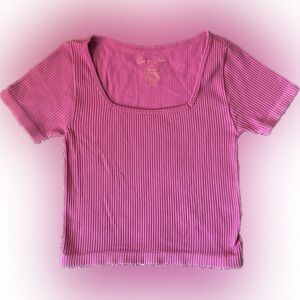 Gypsy and Jade Tight Ribbed Crop Top, Women’s Size XS/S